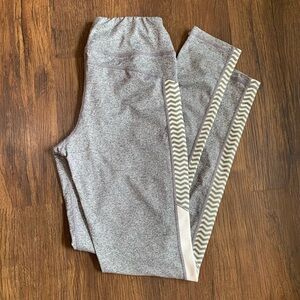 Kyodan Soft & Stretchy Workout Leggings with Chevron Accent